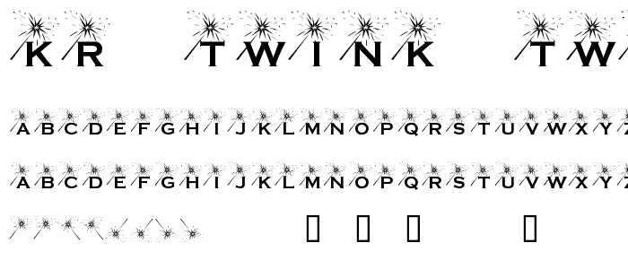KR Twink Two font